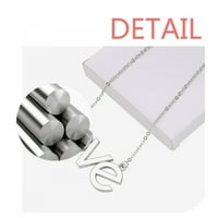 Sivo-bijela ispucala Škrinja Art Deco modna ogrlica s privjeskom preslatki nakit