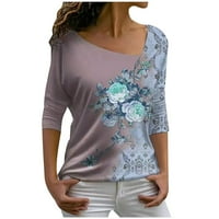 Majice za Žene, Ležerne majice dugih rukava, majice s cvjetnim printom, modne havajske bluze, cvjetne majice, bluze na rasprodaji