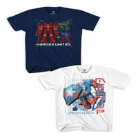 Majica Captain America ' s Captain America, 2 pakiranja, veličine 4-18