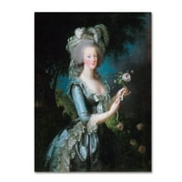 Zaštitni znak likovna umjetnost 'Antoinette s ružama' platno umjetnost Louise Elisabeth vigee-lebrun