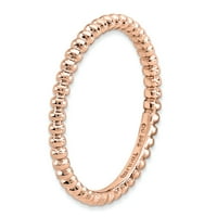 Prsten od sterling srebra s ružičastim perlama