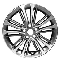 7. Obnovljeni OEM kotač od aluminijske legure, obrađeni i tamni ugljen metalik, odgovara - Hyundai Veloster