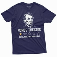 Muška smiješna majica s negativnim osvrtom na kazalište Abrahama Lincolna Forda4. srpnja