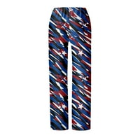Hlače za ženežena Moda Ležerne hlače s kravatom s printom na Dan neovisnosti široke hlače