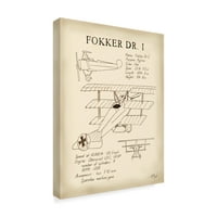 Zaštitni znak likovna umjetnost 'Fokker Dreidecker' Platno umjetnost Tara Friel
