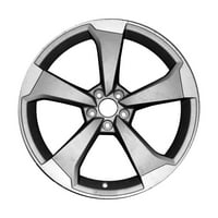 Obnovljeni OEM kotač od aluminijskog legura, obrađen sa srebrnim naglascima, odgovara - Audi S Coupe kabriolet