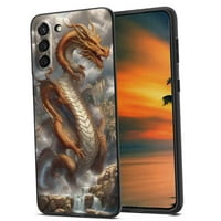 Torbica za telefon Majestic-dragon-realms dizajniran za Samsung Galaxy S22+ Plus, torbica za muškarce i žene, Fleksibilna silikonska