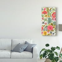 Zaštitni znak likovna umjetnost 'Multi Bloom Floral I' Canvas Art by Karen Fields