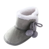 Čizme za malu djecu, zimske tople neklizajuće cipele s mekim potplatom za djevojčice i dječake, jednobojne cipele