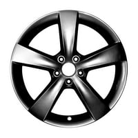 7. Obnovljeni OEM aluminijski legura kotač, crni hipersilver, odgovara 2013- Dodge Dart