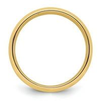 Zaručnički prsten od žutog zlata u udobnom pristajanju