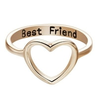 prstenje za Tinejdžerke, ženski modni prsten s natpisom srca, Modni Kreativni nakit za prstenje