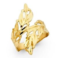 14k nakit od žutog zlata modni prsten za obljetnicu veličine 5,5