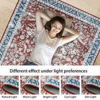 Tepih od 8' 10', perzijski retro tepih koji se može prati u stroju, tradicionalni unutarnji podovi, otrcani tepih za dnevni boravak,
