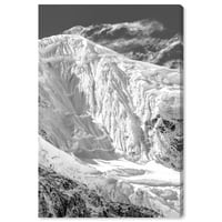 Wynwood Studio priroda i pejzažni zidni umjetnički platno otisci ledeni gornji gornji gornji dio crno -bijele - crne, bijele