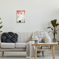 Stupell Industries Street Style Dalmatian Dog uzorak životinje i insekti Slikanje Umjetničke umjetnosti Umjetnički print Umjetnost