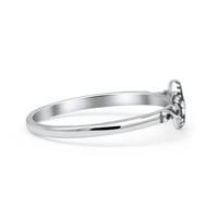 Oksidirani prsten Markiza novi prsten koji je stvorio laboratorij Opal od srebra veličine 9