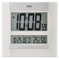 Seiko 10 UKI digitalni kalendar satnog sata, termometar i higrometar QHL088WLH, White
