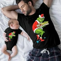 Prilagođena obiteljska majica s posebnim uzorkom Dr. Seuss Grinch božićne poklon majice za odgovarajuću obiteljsku tanku košulju