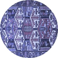 Tvrtka alt pere u stroju tradicionalne unutarnje Prostirke okruglog oblika u perzijskoj plavoj boji, promjera 6 inča
