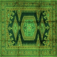 Tradicionalni perzijski tepisi za sobe okruglog oblika zelene boje, promjera 7 inča
