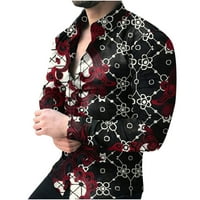 A. M./ tople košulje za muškarce modni topovi bluze muške košulje s ovratnikom s patentnim zatvaračem jednobojne široke Ležerne Raglan