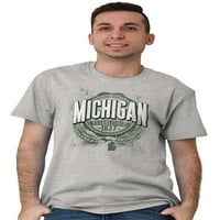 Ponos kampusa u Michiganu MI Muška majica s grafičkim po cijeloj površini Majice Brisco Brands 4X