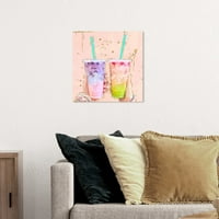 Wynwood Studio Pijeva i alkoholna pića Zidna umjetnička tiska 'Voćna pića' sok - plava, ružičasta