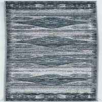 Vintage tepih od linoleuma, siva s ugljenom, 2 '10'