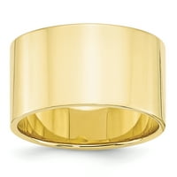 Ravni prsten od primarnog zlata ugraviran u karatno žuto zlato, veličine 4,5
