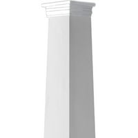 Ekena Millwork 16 W 10'H Obrtsman klasični kvadratni konus, glatka kolumna, Prairie Capital & Prairie baza