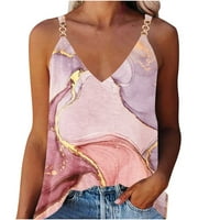 Ženske majice s naramenicama na rasprodaji ženske ljetne Ležerne bluze bez rukava majice s majicom u obliku majice za žene