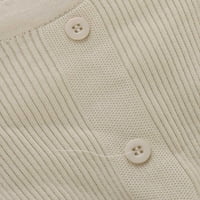 Modna ženska majica dugih rukava pulover s okruglim vratom jednobojni vrhovi na kopčanje bluze Plus veličine elegantne košulje za