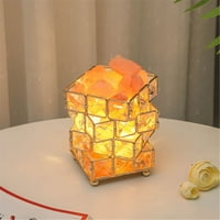 Dekorativna svjetla 4,92 inča svjetiljka s prigušivačem-noćno svjetlo prirodni kristalni kamen klasična metalna baza neklizajuća
