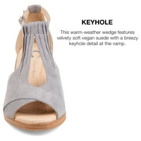 Kolekcija Journee Womens Kedzie tru Comfort pjena široka širina PEEP noga sandale