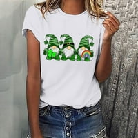 Ženska tanka košulja, uklopljene majice, retro ulična odjeća s okruglim vratom s cvjetnim printom, casual široka bluza, majice, majice,