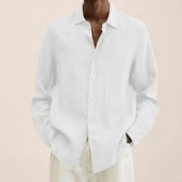 Muški vrhovi u prodaji, modni muški vrhovi s ovratnikom s dugim rukavima, majica, ljetna bluza s printom na kopčanje, sportska košulja