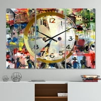 Dizajnirati 'ljudi i vremenski akrilni akvarel' Moderni zidni sat