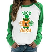 Patrika, ženske Ležerne majice dugih rukava patuljastih šljokica, irski Okrugli vrat, Slatki topići, nova majica, bluza, sretna košulja