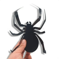 Ukrasi za dom za Noć vještica, 3-inčni veliki pauk, realistične PVC naljepnice za pauke za zabave uoči Noći vještica, Uradi Sam zidni