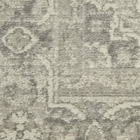 Tradicionalni Češki tepih u boji Bjelokosti u sivoj boji 2'2 7'6 prostirka za prostor za sjedenje