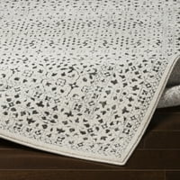 Umjetnički tkalci bahar apstraktno područje prostirke, srednje siva, 5'3 7'3