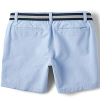 Chinos kratke hlače s remenom za dječake, veličine 4-16