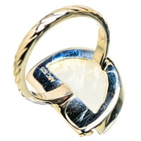 Vrhunski prsten od duginog mjesečevog kamena, veličine 7. - Ručno izrađeni Vintage prsten za nakit u boho stilu 134400