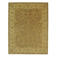 Tradicionalni cvjetni vuneni tepih od 5' 8'smeđe i zlatne boje