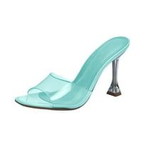 Rasprodaja, ženske sandale od sandala u donjem rublju, ljetne Ležerne Slatke sandale na visoku petu s prozirnim kristalima