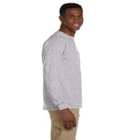Muška ultra tanka pamučna majica dugih rukava s džepnom vrećicom
