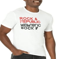 Rock & Republika muških kratkih rukava posada za vrat logotip majice